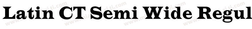 Latin CT Semi Wide Regular字体转换